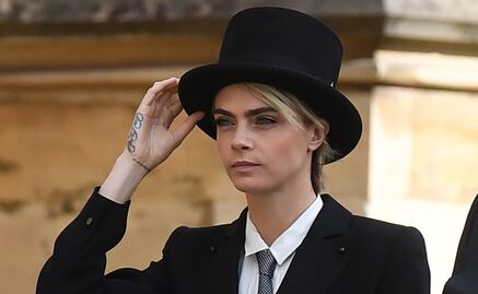 Cara Delevingne impacta en la boda de la princesa Eugenia de York y Jack Brooksbank