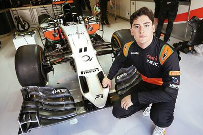 Alfonso Celis se prueba en la F1