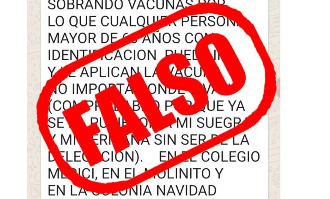 Mediante una publicación en redes sociales el gobierno capitalino pidió no tomar en cuenta las cadenas de WhatsApp ni de otras redes sociales sobre la aplicación de vacunas. Foto: Especial