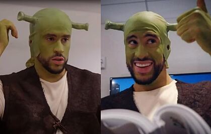 Bad Bunny se transforma en Shrek para sketch de comedia Saturday Night Live