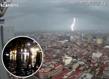 VIDEO: Así fue captada la tormenta eléctrica en CDMX; potente rayo activa sismógrafo