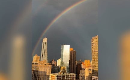 VIDEO: Captan impresionante arcoiris sobre Nueva York a 22 años del ataque contra las Torres Gemelas