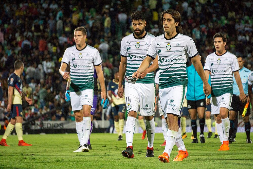 Imago7. Santos al término del juego ante el América