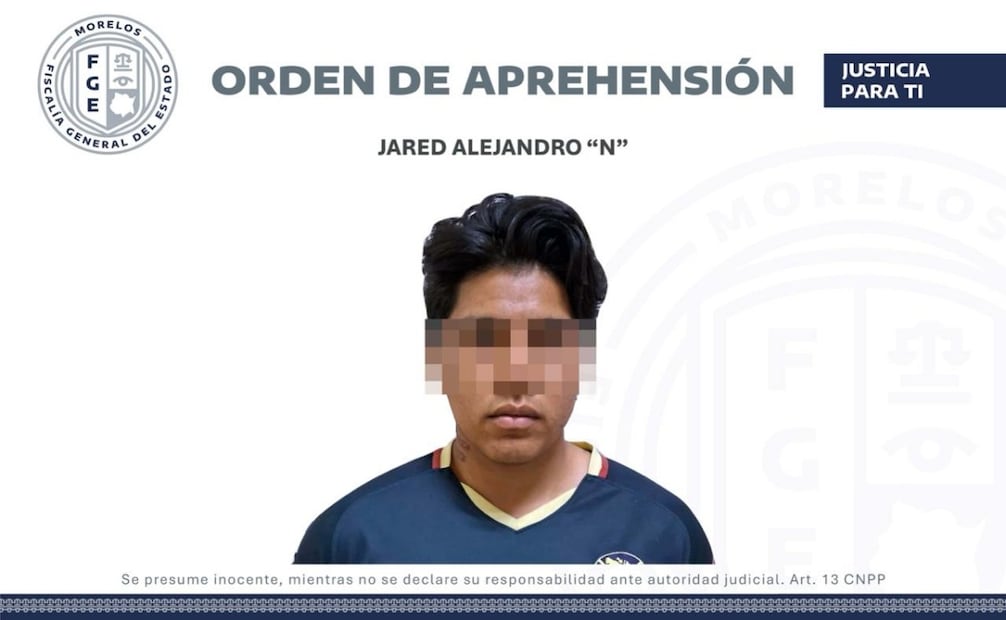 Jared Alejandro, estudiante de la UAEM, ya fue vinculado a proceso. Foto: Especial