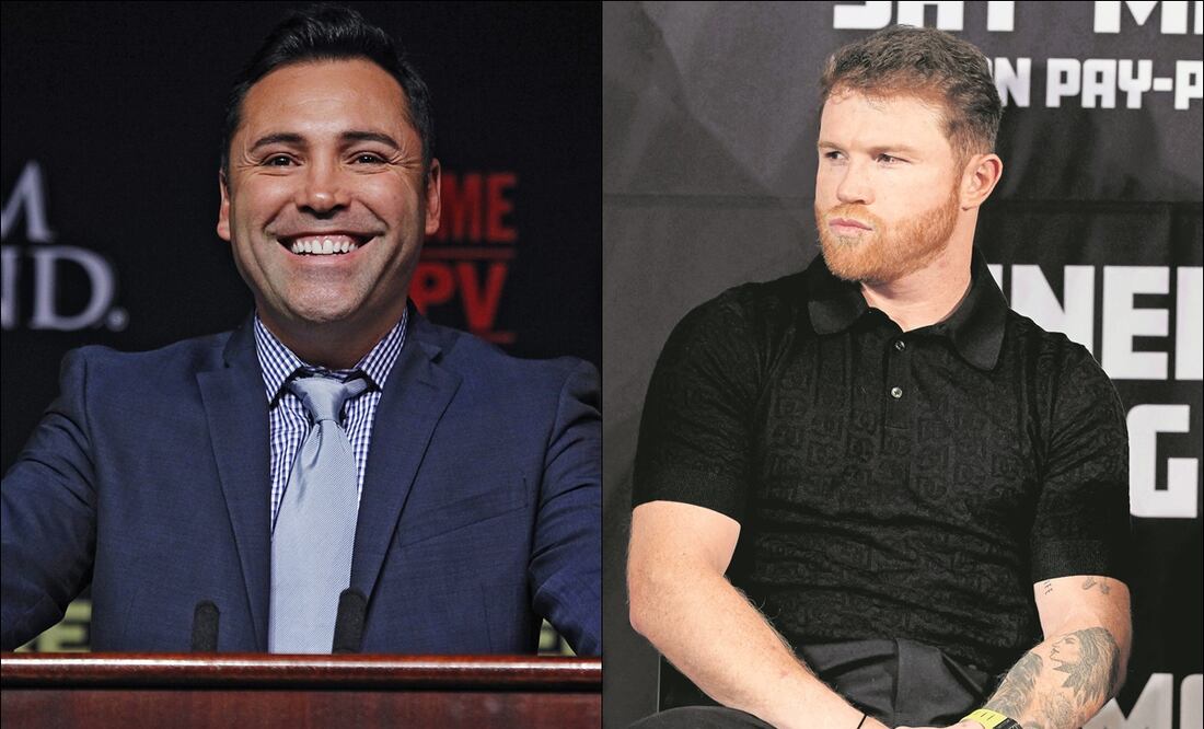 Oscar de la Hoya llama "boxeador aburrido" al Canelo Álvarez y lo compara con Kim Kardashian - Fotos: AP / AFP