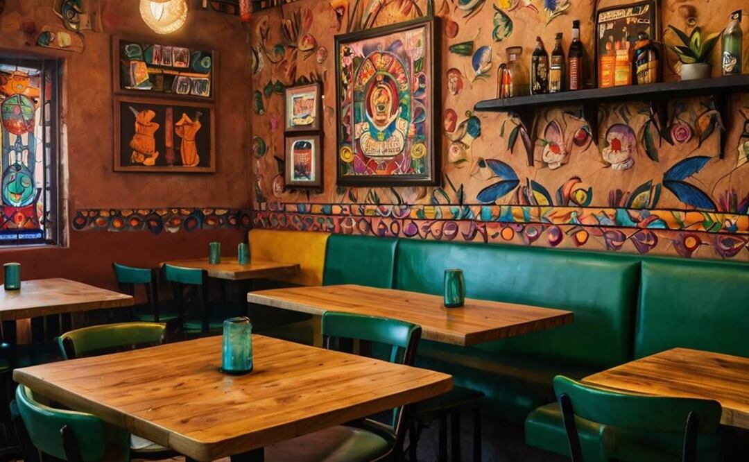 Restaurantes mexicanos según la IA. Foto creada con Leonardo I.A