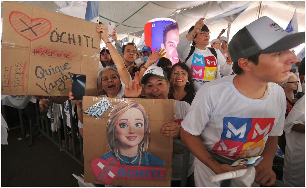 Xóchitl Gálvez candidata del PAN-PRI-PRD en el Estado de México. Foto: Berenice Fregoso/EL UNIVERSAL