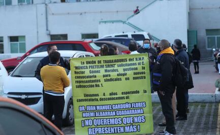 Personal de hospital materno en Toluca exige cambio de representantes sindicales