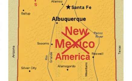 Trump rebautiza Nuevo México como "Nueva América" en un mapa; desata críticas en redes    