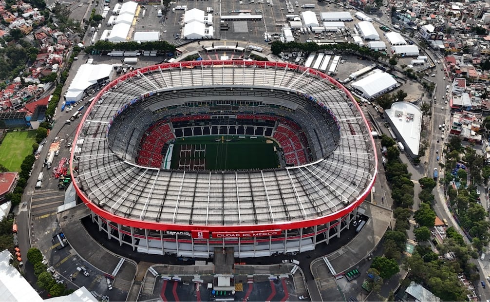 Así luce el Estadio Ciudad de México previo al arranque del Mundial. FOTO: Diego Prado/ EL UNIVERSAL