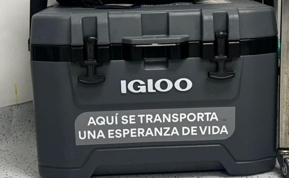 Traslado de órganos (15/01/2026). Foto: Especial