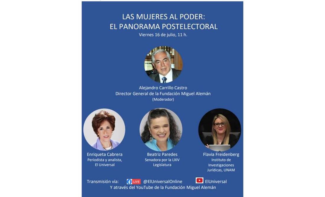 "Las mujeres al poder: el panorama postelectoral", sigue el foro en EL UNIVERSAL