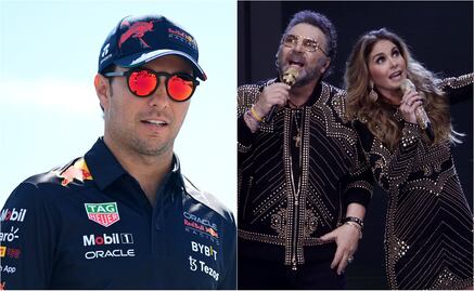 Checo Pérez recibe homenaje en concierto de Lucerito y Mijares