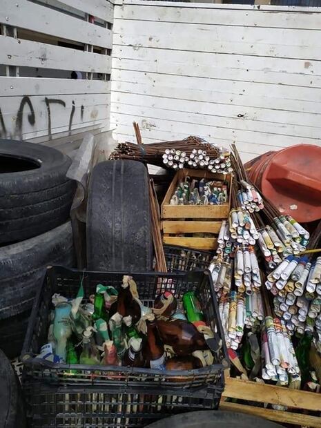 Aseguran explosivos a normalistas en Chiapas