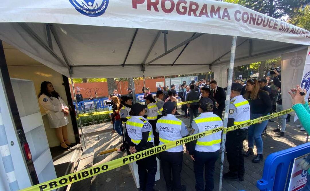 Refuerzan alcoholímetro en la CDMX. Foto: Especial