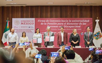 Firman convenio para alcanzar la universalidad en pensión a personas con discapacidad en Tamaulipas