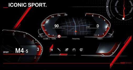 Así lucirá el nuevo panel digital de instrumentos de BMW