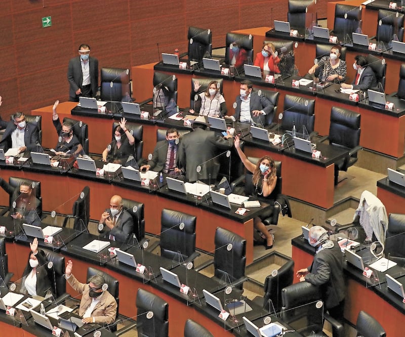 El Senado sacó adelante las leyes y acuerdos que armonizan el marco legal mexicano de derechos a creaciones artísticas e invenciones médicas, así como las penas por violentar estos derechos con lo que se establece en el T-MEC. Foto: BERENICE FREGOSO