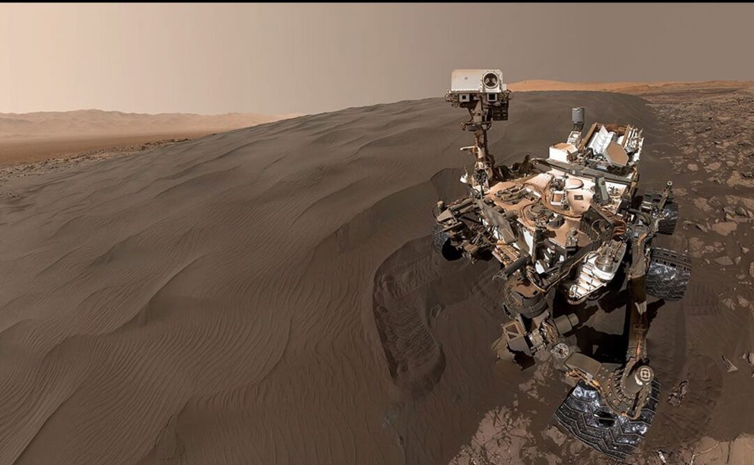 El rover Curiosity de la NASA tomando una autofoto. FOTO: Science