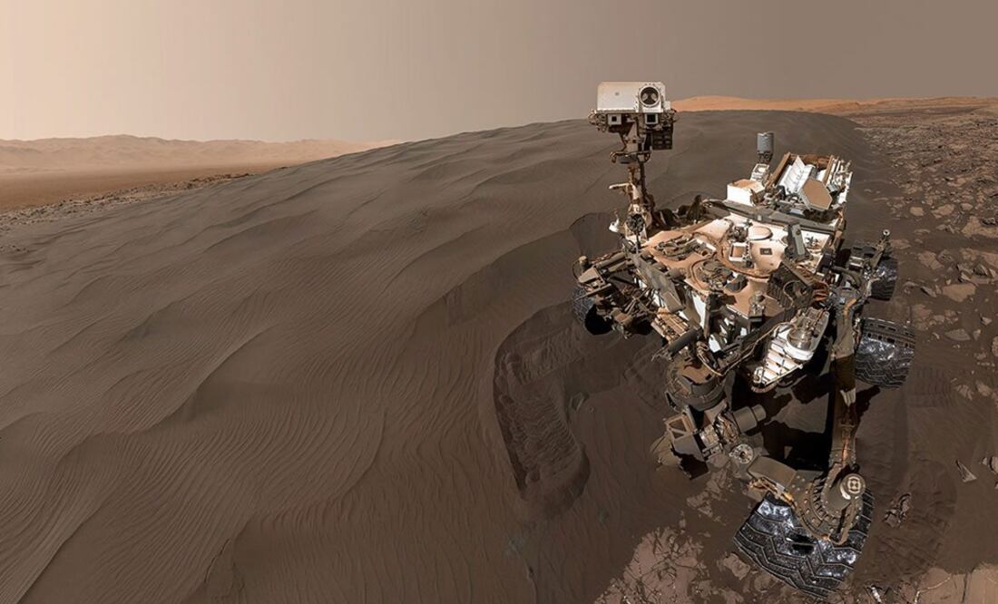 El rover Curiosity de la NASA tomando una autofoto. FOTO: Science