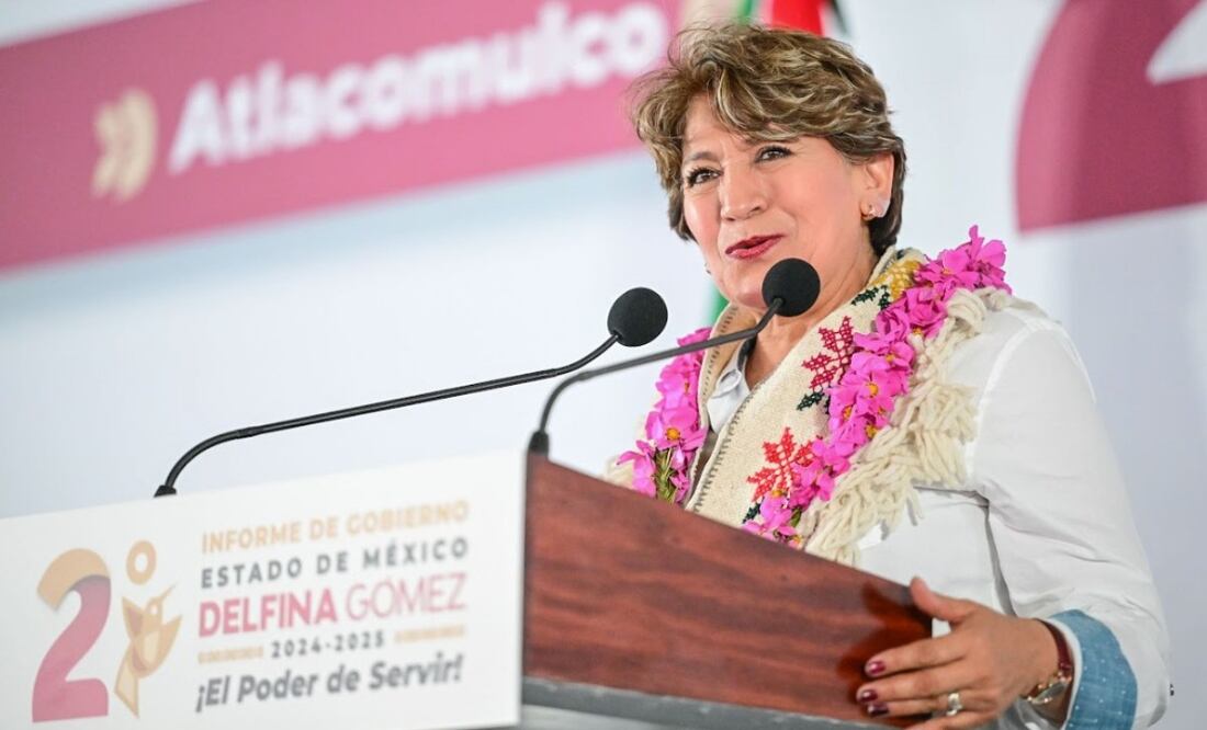 Resalta Delfina Gómez apoyos a más de 114 mil mujeres del Edomex.
Foto: Especial.