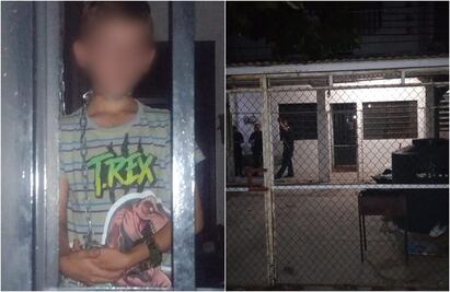¡Encadenado y sin comida! Así dejaron mamá y novio al niño Lían en una casa en Tabasco VIDEO