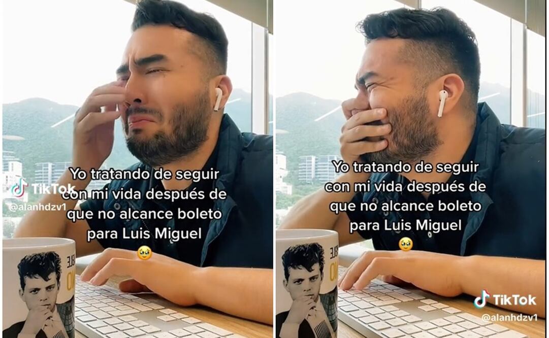 Influencer "llora" por no alcanzar boleto para Luis Miguel. Foto: Capturas de TikTok @alanhdzv1