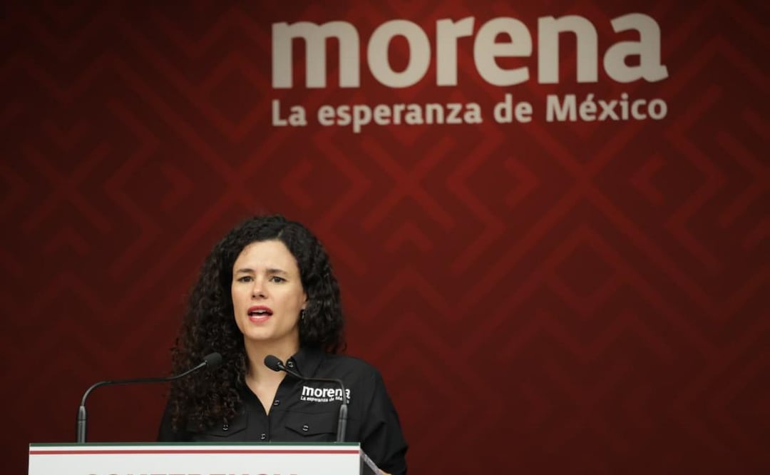 Luisa Alcalde, líder de Morena (16/04/2026). Foto: Fernanda Rojas / EL UNIVERSAL