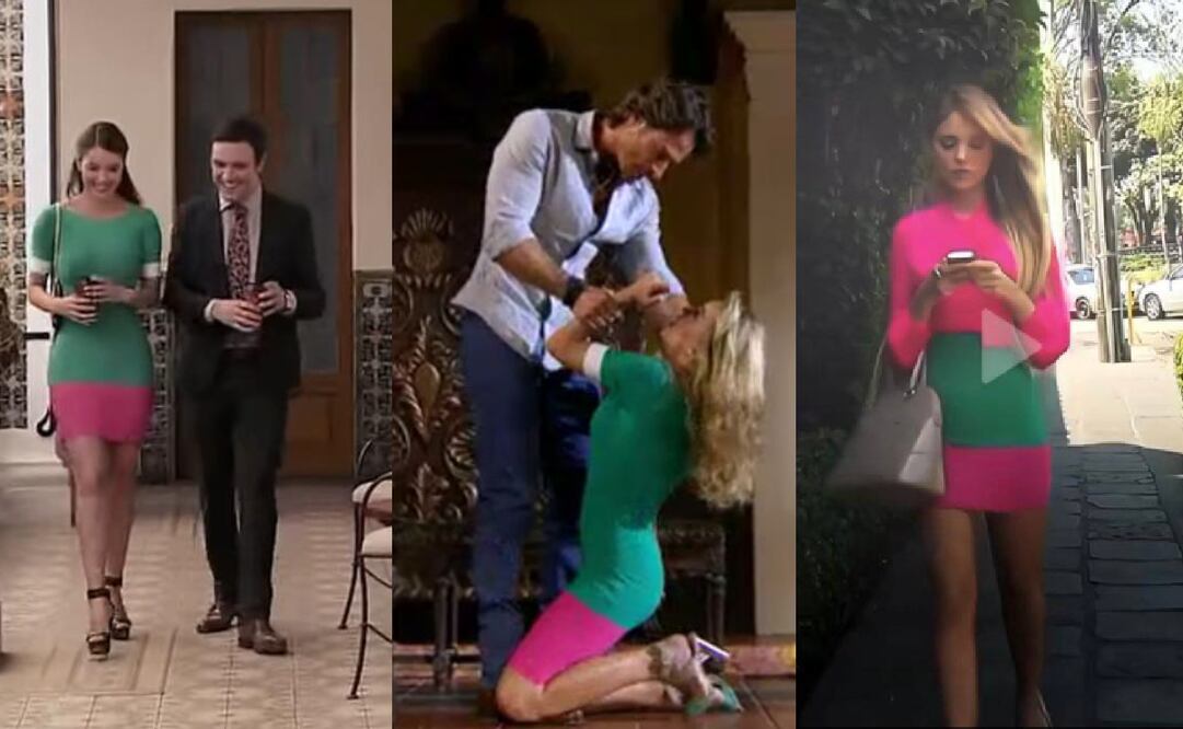 El vestuario de la televisora bien podría tener su propio protagónico. Foto: Redes sociales.