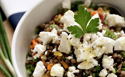 #RECETA Ensalada de lentejas, pimientos y atún