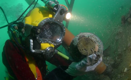 Hallan huesos en pecio holandés del siglo XVIII