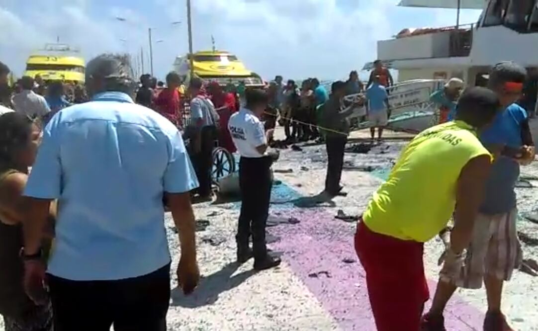 El saldo fue de 18 personas heridas por esquirlas. (FOTO: Tomada de video)