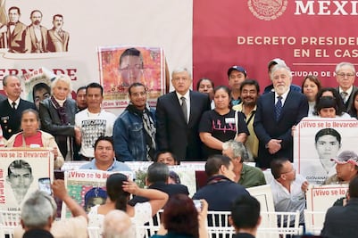 Y Palacio Nacional abrió las puertas para Ayotzinapa