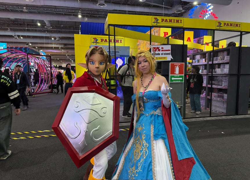 En el CCXP, fans se disfrazan de personajes como Link y Zelda.
Foto: EL UNIVERSAL / César González