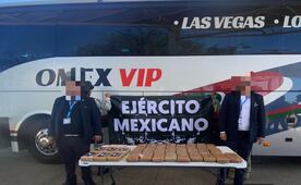 En Sonora, aseguran cocaína y goma de opio en autobús con destino a Estados Unido; detienen a dos 