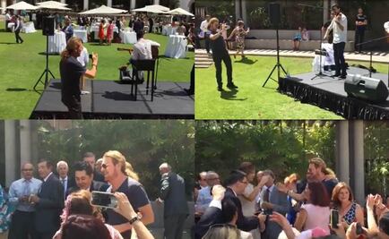 Fher de Maná sorprende en boda