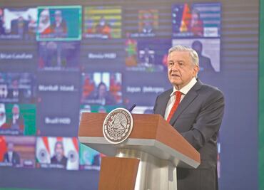 AMLO ni ve ni oye a líderes mundiales en cumbre