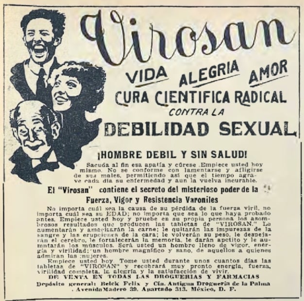Los productos milagro de los años 20 para recuperar el “vigor” masculino