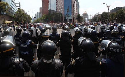 Activan operativo de seguridad por marchas contra Trump