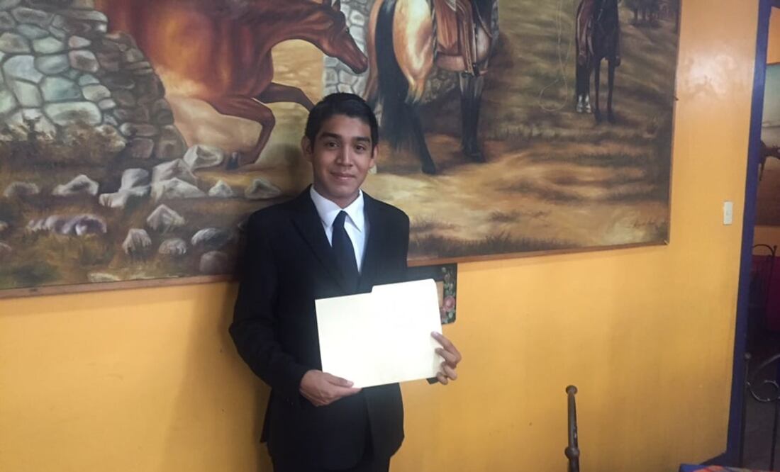Jorge Alonso Hernández Reyes ganó el Concurso de Oratoria de EL UNIVERSAL. Foto: Especial
