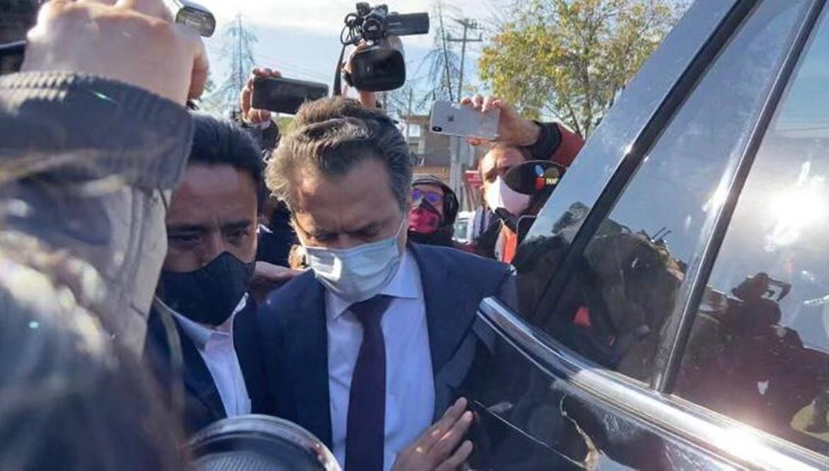 Emilio Lozoya a su llegada a la audiencia de hoy. Foto: Iván Campos/EL UNIVERSAL