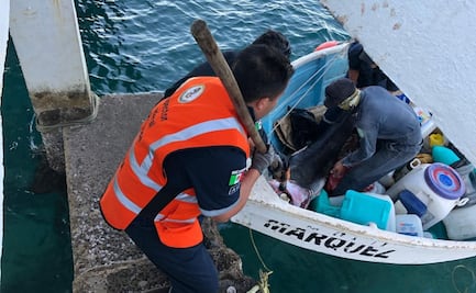 Semar asegura embarcación y producto pesquero en Nayarit; estaba dentro de la zona de pesca restringida