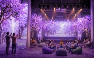 Lánzate a la experiencia inmersiva de jacarandas en Polanco