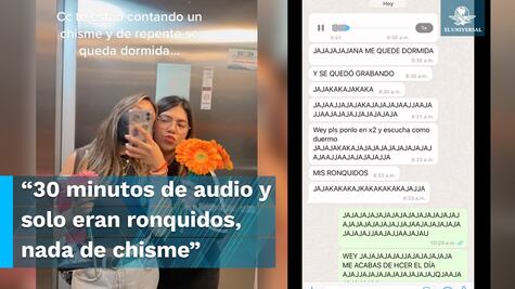 Joven se queda dormida mientras envía un audio de WhatsApp y se viraliza