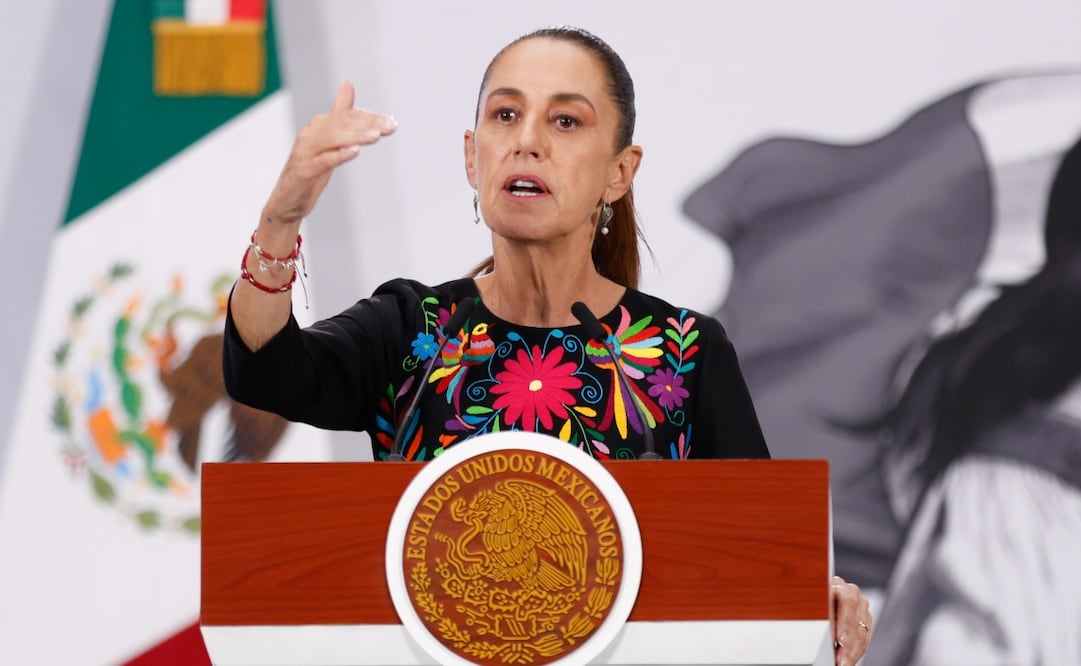 Conferencia matutina de la presidenta Claudia Sheinbaum Pardo el 14 de mayo de 2026. Foto: Diego Simón / EL UNIVERSAL