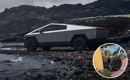 Así es la Cybertruck, vehículo de Tesla que “resiste los impactos”; se estrelló en casa de CDMX