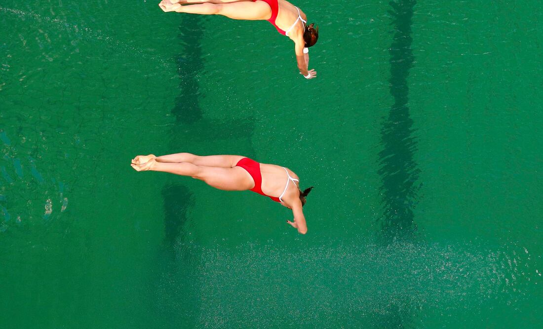 Paola Espinosa y Alejandra Orozco durante la prueba de clavado sincronizado de 10 metros en Río (Foto: Reuters)