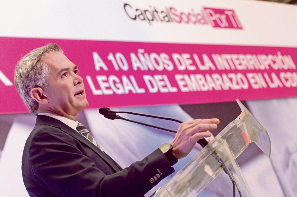 EL jefe de Gobierno, Miguel Ángel Mancera, afirmó que en la Ciudad se protege la libertad de las mujeres para decidir (MOISES PABLO. CUARTOSCURO)