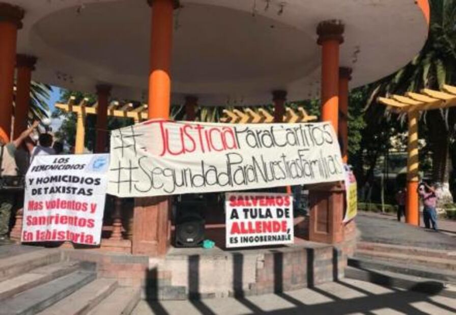 Habitantes protestan por asesinato de niño en Tula