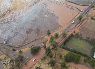 Lluvias afectan a zona de campos menonitas en Chihuahua; provocan inundaciones en restaurantes, locales comerciales y viviendas